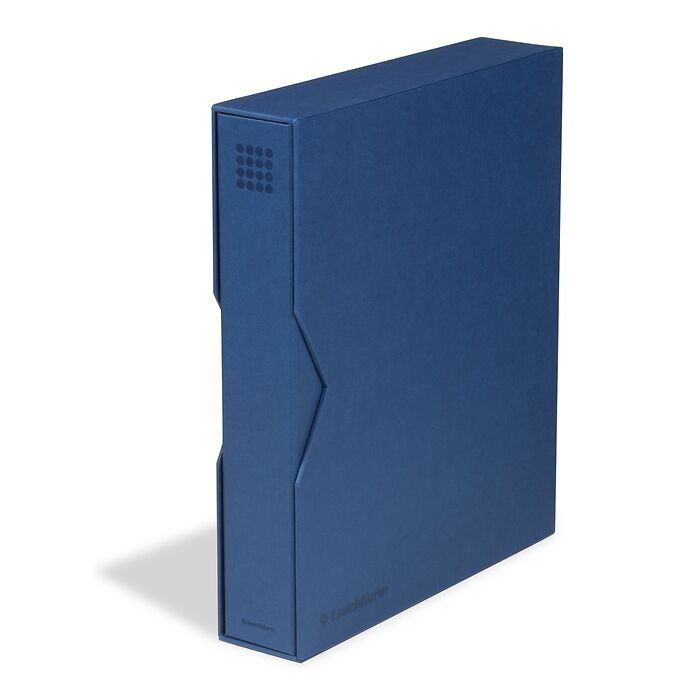 Lighthouse - Grande PUR Coin, Stamp & Banknote Ringbinder With Slipcase - BLUE