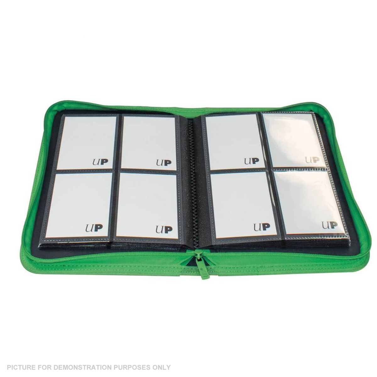 ULTRA PRO Binder - Vivid 4-Pocket Zippered Pro-Binder - GREEN