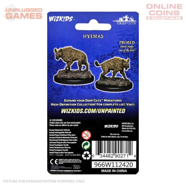 Wizkids Deep Cuts Unpainted Miniatures - Hyenas