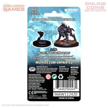 Dungeons & Dragons Nolzurs Marvelous Unpainted Miniatures - Iron Cobra & Iron Defender