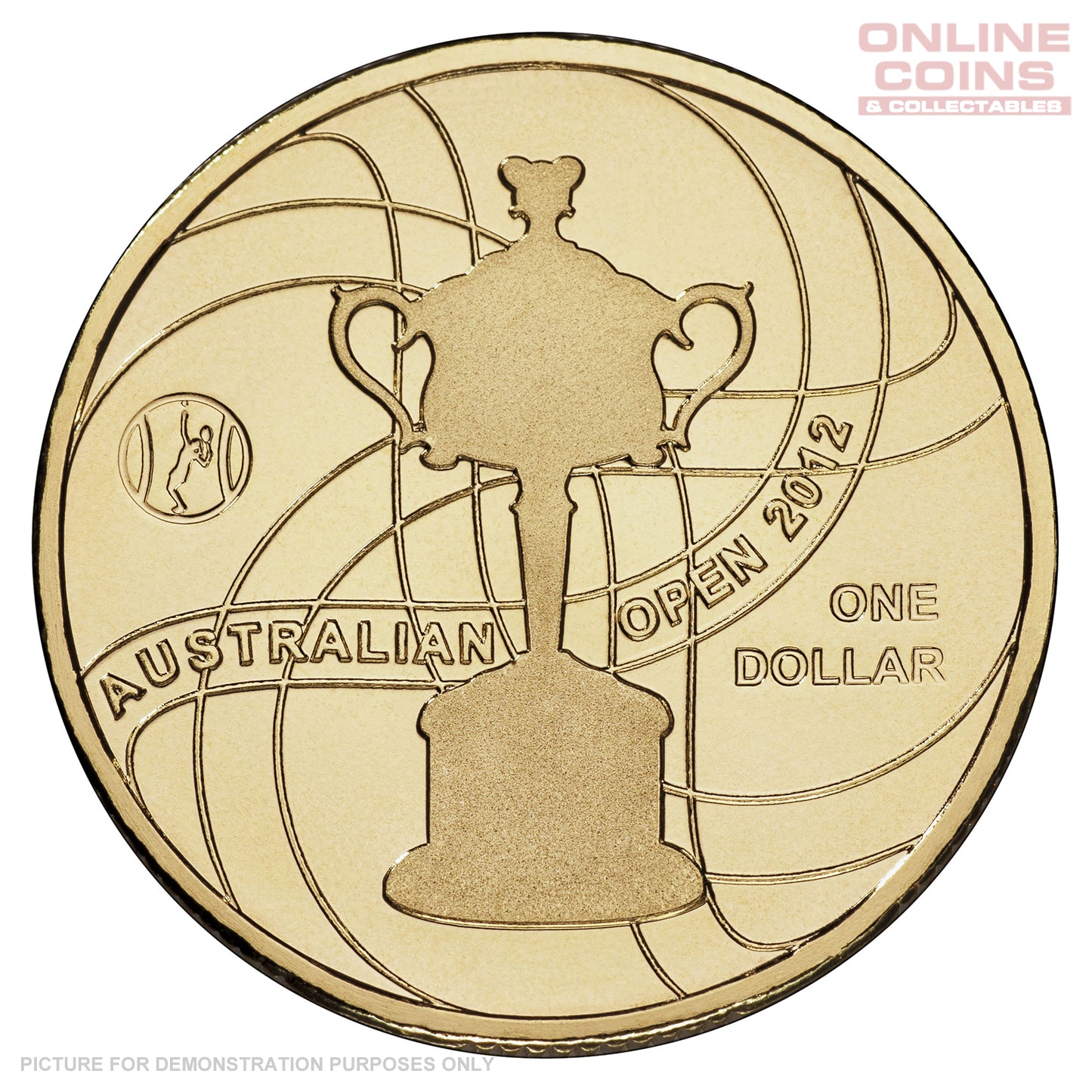 2012 Royal Australian Mint - Women's Australian Open - $1 Uncirculated Carded Coin