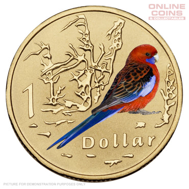 2011 Royal Australian Mint - Air Series - Crimson Rosella - Uncirculated $1 Coin in Card