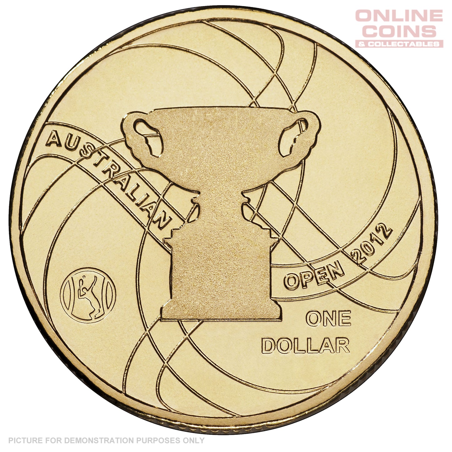 2012 Royal Australian Mint - Men's Australian Open - $1 Uncirculated Carded Coin