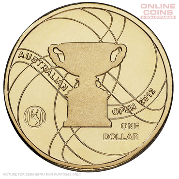 2012 Royal Australian Mint - Men's Australian Open - $1 Uncirculated Carded Coin