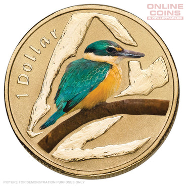 2011 Royal Australian Mint - Air Series - Sacred Kingfisher - Uncirculated $1 Coin in Card