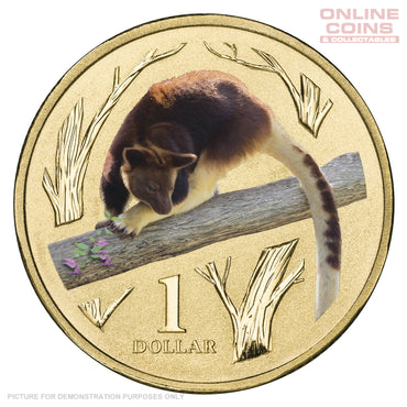 2012 $1 AlBr Uncirculated Carded Coin - Animals of the Zoo series- Goodfellows Tree Kangaroo