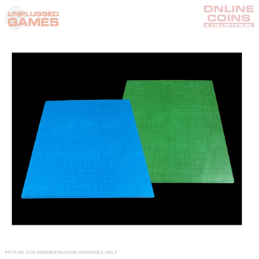 Chessex Reversible Battlemat 1" Squares Blue-Green (23 1/2 x 26)