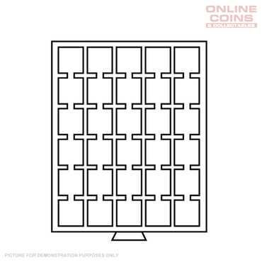 Lighthouse MB30M Smoke Colored With Black Drawer For 30 Mini Quadrums