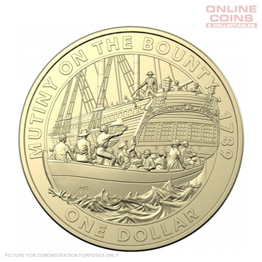 2019 $1 AlBr Uncirculated Carded Coin - Mutiny and Rebellion: Mutiny On The Bounty