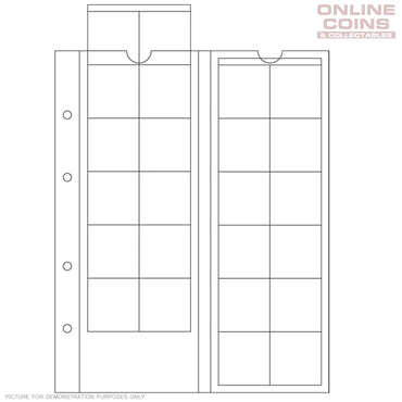 Lighthouse Classic Optima Coin Album With Slipcase & 10 Mixed Coin Pages - BLACK
