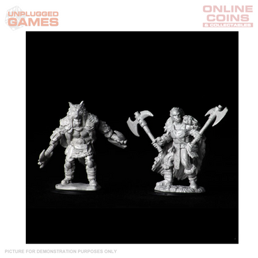 D&D Nolzurs Marvelous Unpainted Miniatures Male Half Orc Barbarian