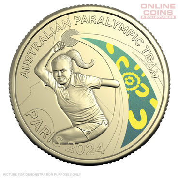 2024 $1 AlBr Coloured Uncirculated Carded Coin - Australian Paralympic Team