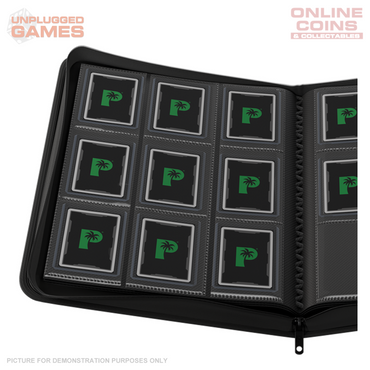 Palms Off Gaming Collector's Series Top Loader Zip Binder - 9 Pocket - Black