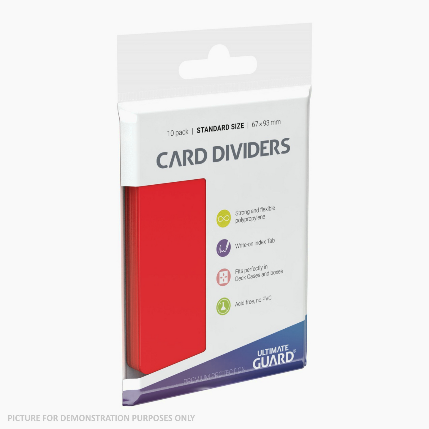 Ultimate Guard Trading Card Storage Dividers Pack of 10 - RED