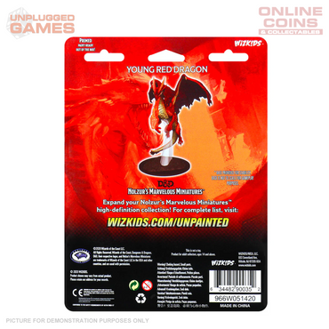 Dungeons & Dragons Nolzurs Marvelous Unpainted Miniatures - Young Red Dragon