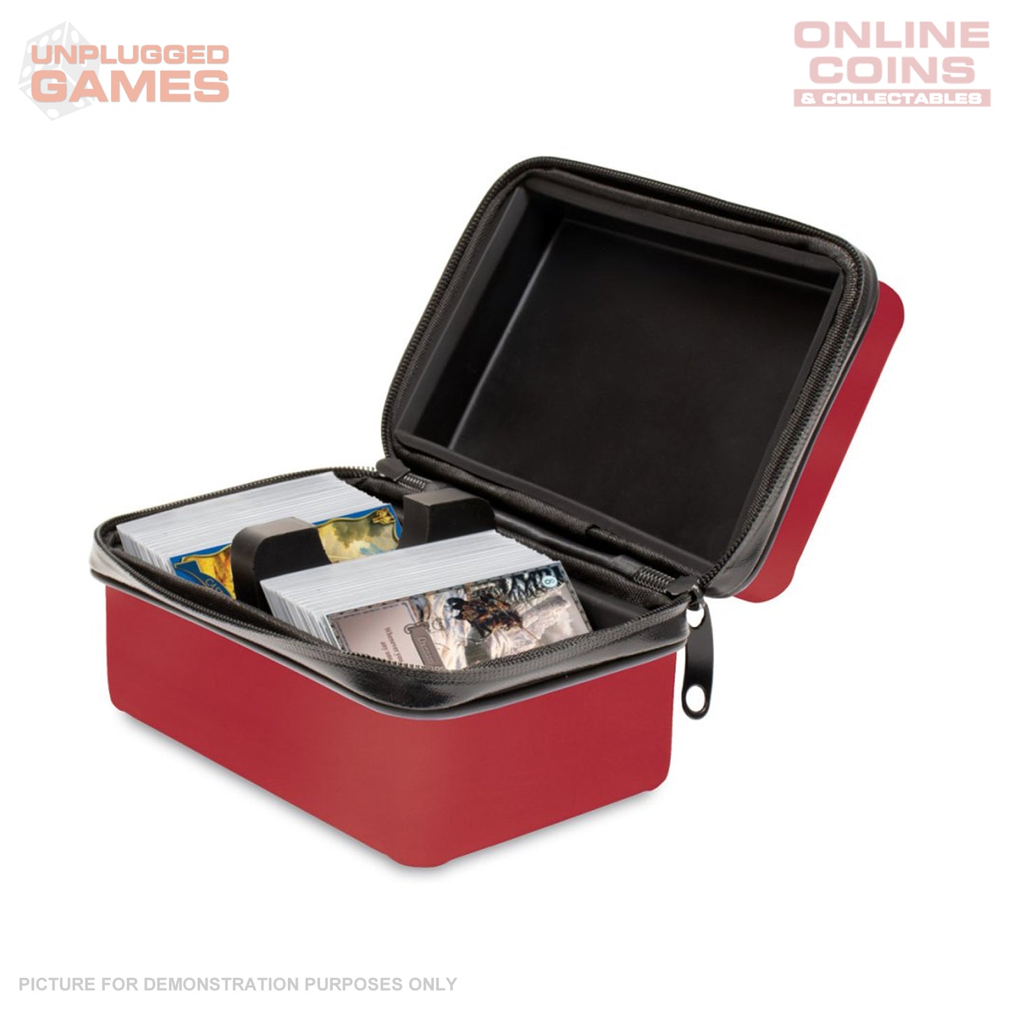 LPG Dice Set - Metal RPG Serif Red/Gold