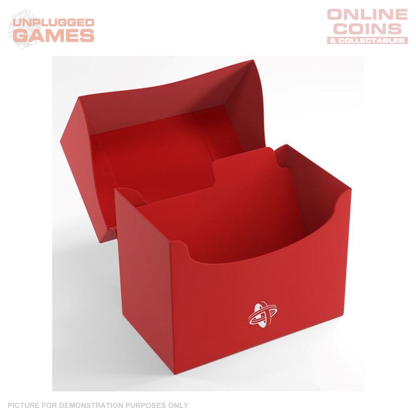 Gamegenic Side Holder Holds 80 Sleeves Deck Box Red