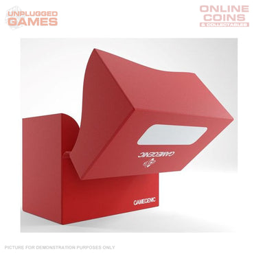 Gamegenic Side Holder Holds 80 Sleeves Deck Box Red