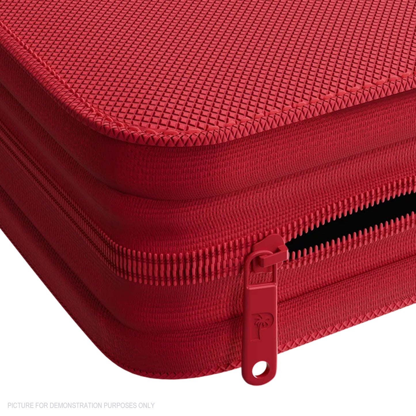 Palms Off Gaming Collector's Series Top Loader Zip Binder - 4 Pocket - Red