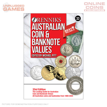 Renniks Australian Coin & Banknote Values 33rd Edition - Hardcover