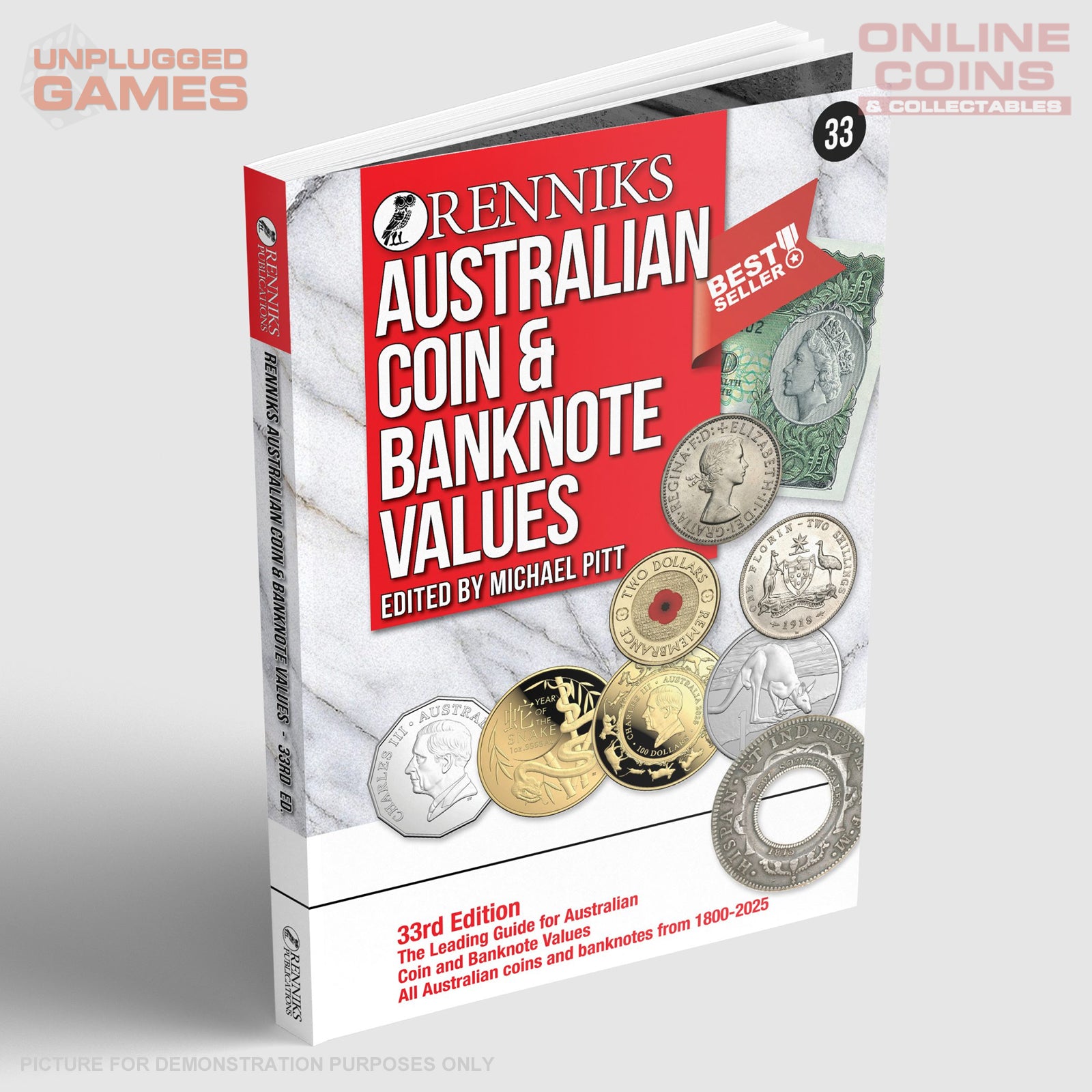 Renniks Australian Coin & Banknote Values 33rd Edition - Hardcover