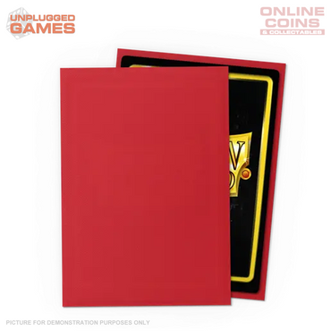 Dragon Shield 60 Japanese Size Card Sleeves - Matte Ruby