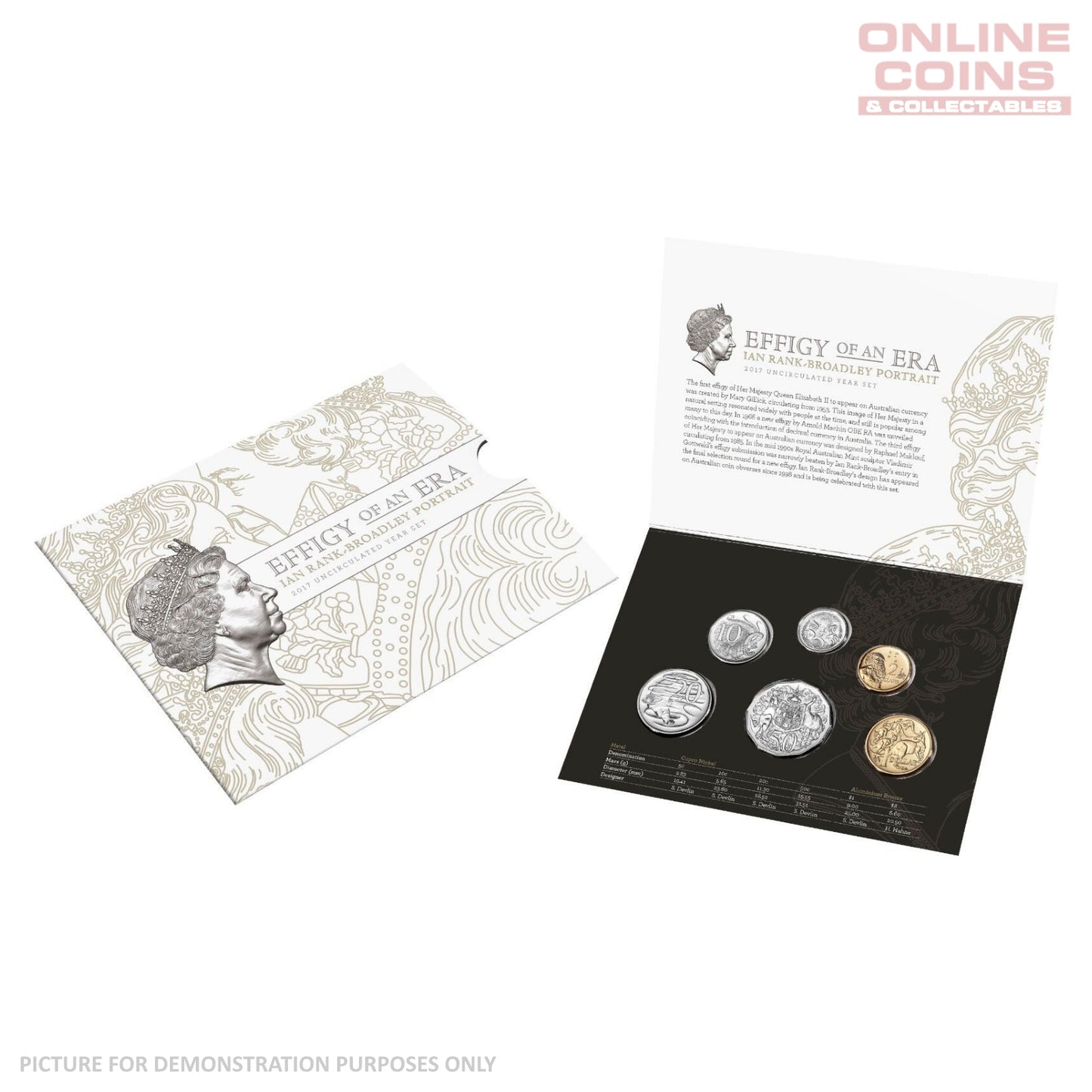 2017 Six Coin Uncirculated Year Set - Celebrating The Effigy Of An Era