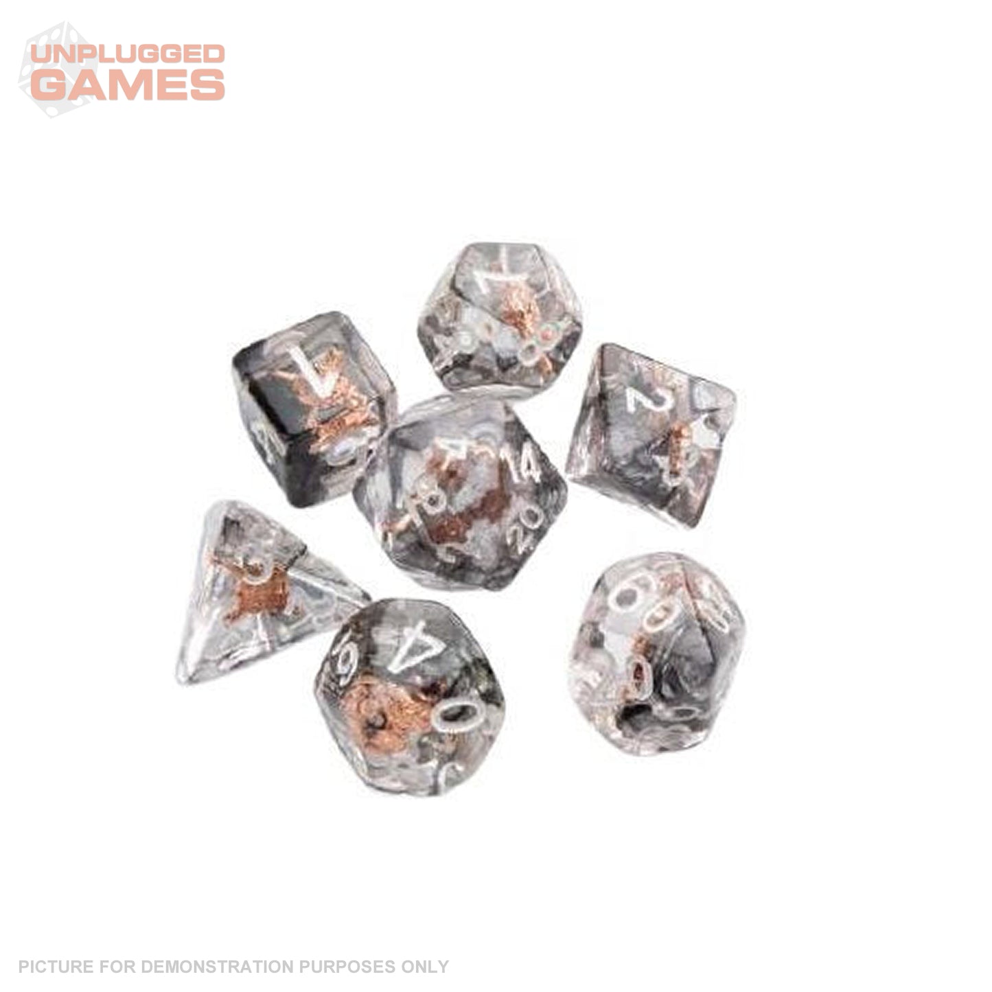 Gamegenic Embraced Series - Sheild and Weapons- RPG Dice Set (7pcs)