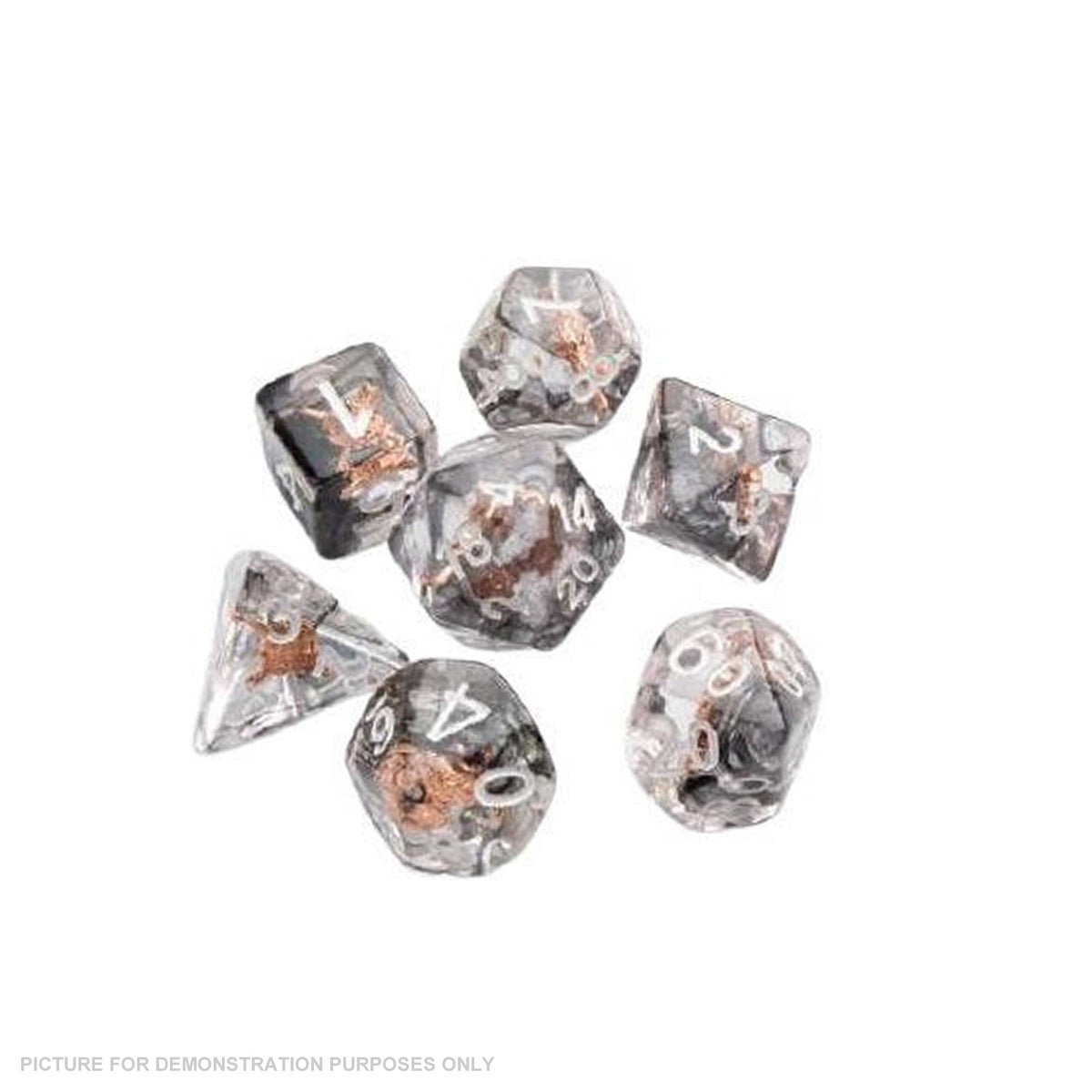 Gamegenic Embraced Series - Shield and Weapons- RPG Dice Set (7pcs)