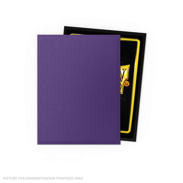 Dragon Shield Box Of 100 Standard Size Dual Matte Metallic Purple (Soul) Sleeves