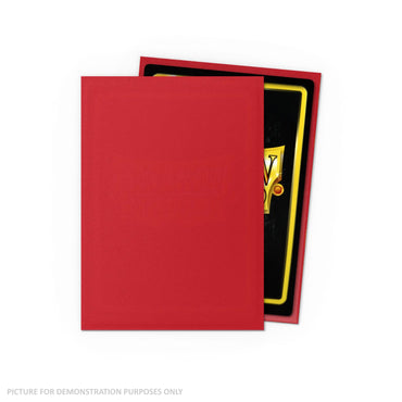 Dragon Shield 100 Standard Size Card Sleeves - Matte Crimson