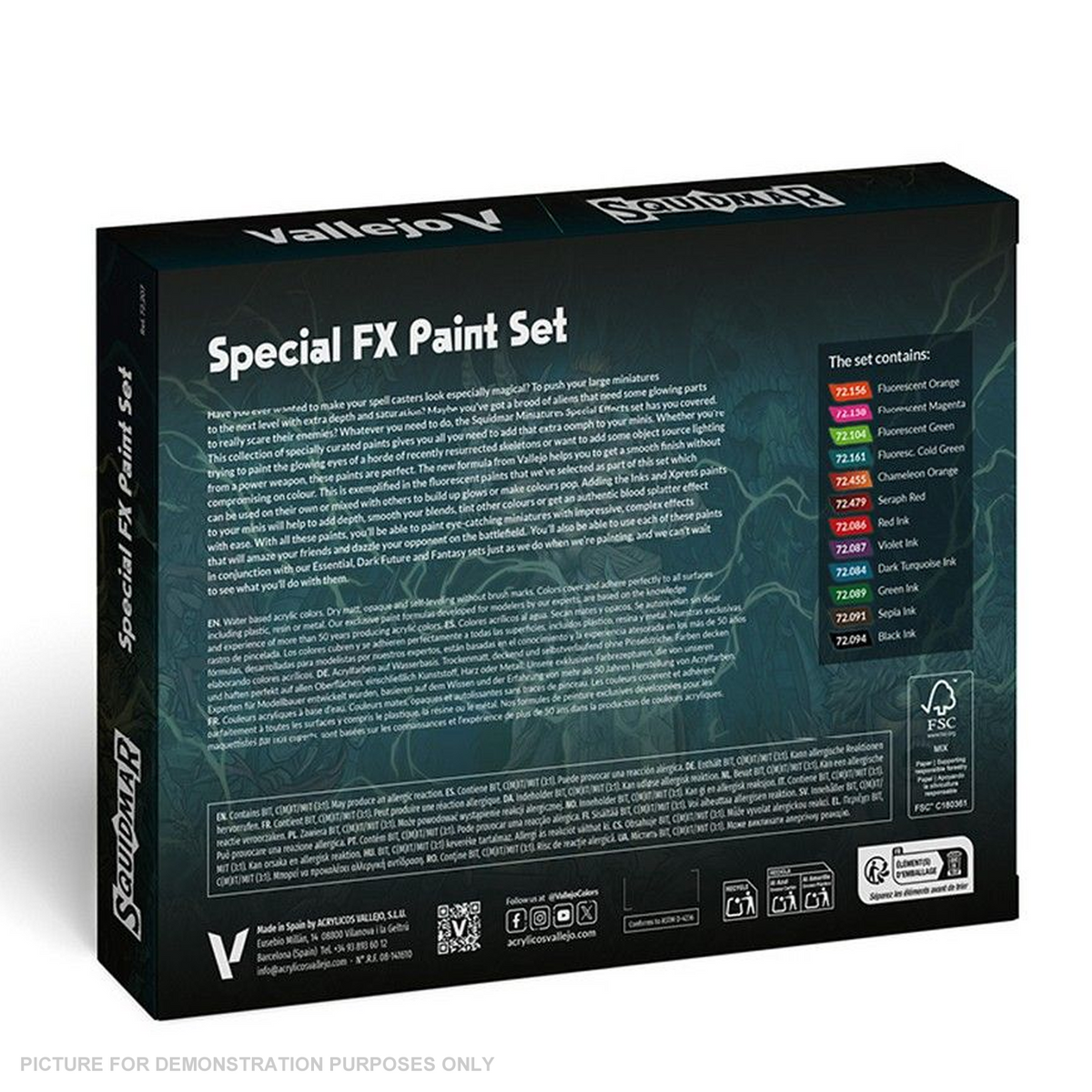 Vallejo - Game Colour - Squidmar Miniatures - Special FX Paint Set