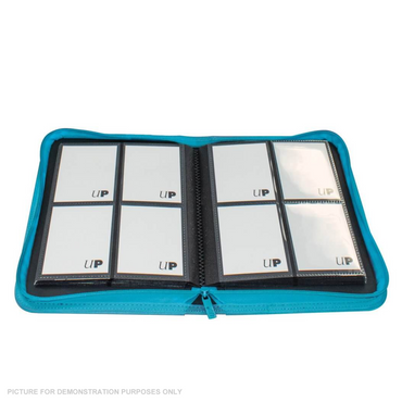 ULTRA PRO Binder - Vivid 4-Pocket Zippered Pro-Binder - TEAL