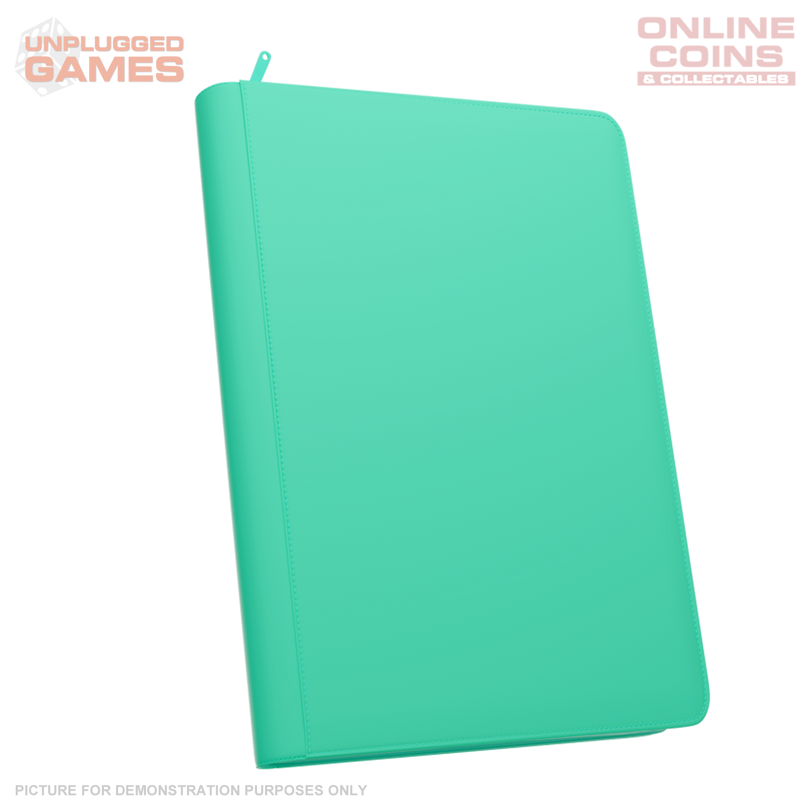 Palms Off Gaming Stealth 9 Pocket Zip Binder - Turquoise