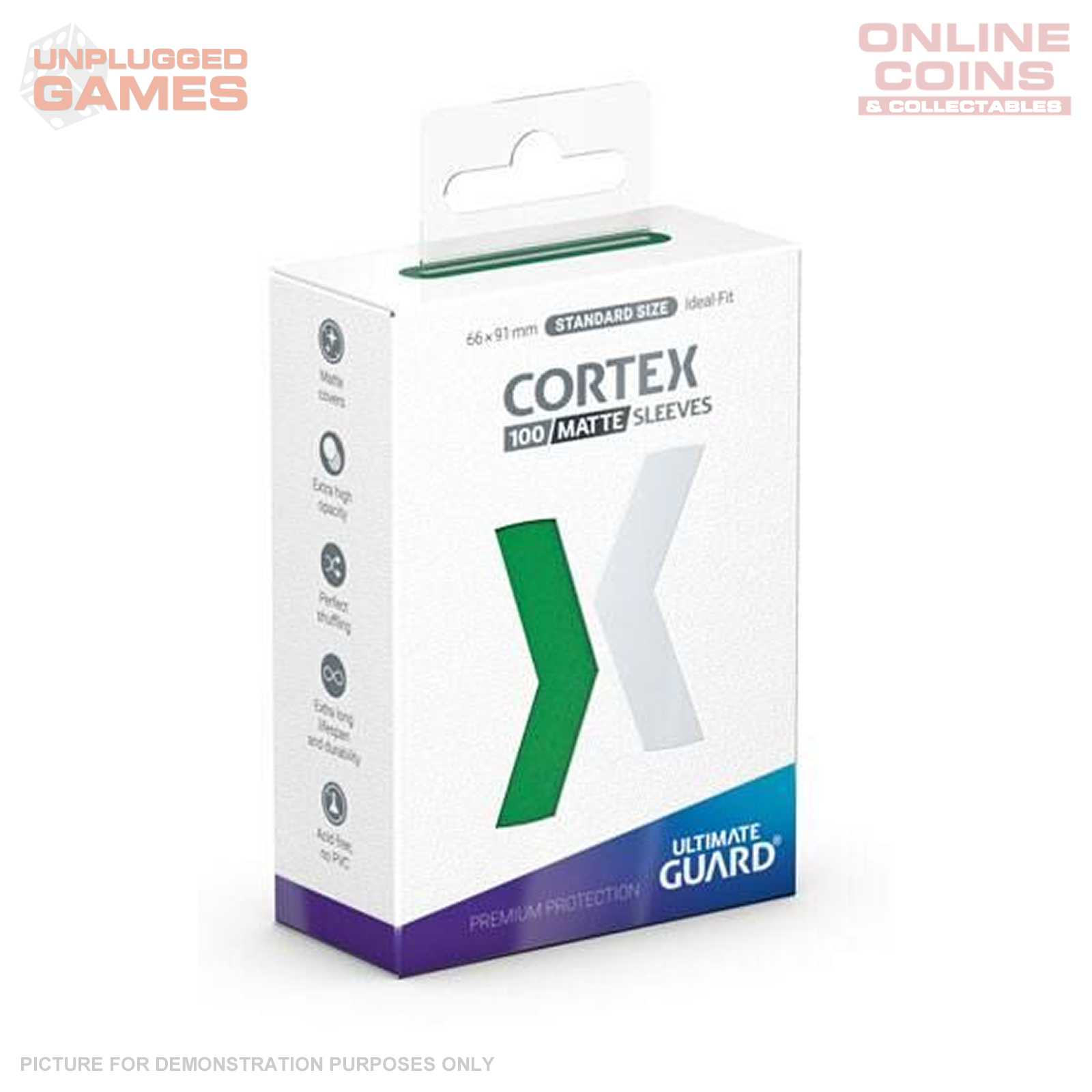 Ultimate Guard: Sleeves – Cortex Matte – Green