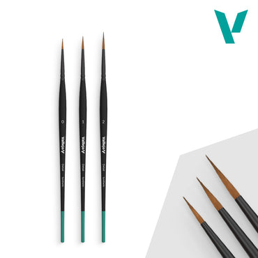 Vallejo - Brushes - Detail - Design Set - Synthetic fibers (Sizes 0, 1 & 2)