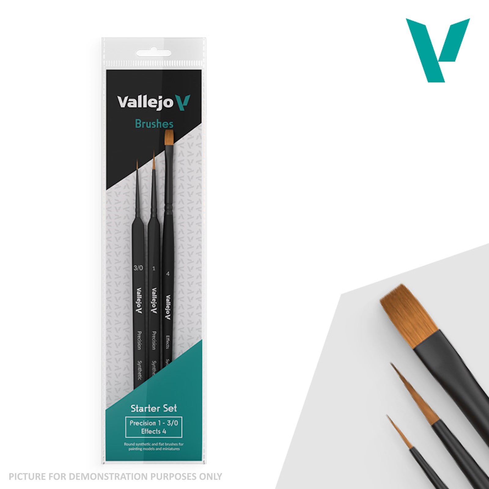 Vallejo Brushes - Precision - Starter Set I (3 Pcs.)