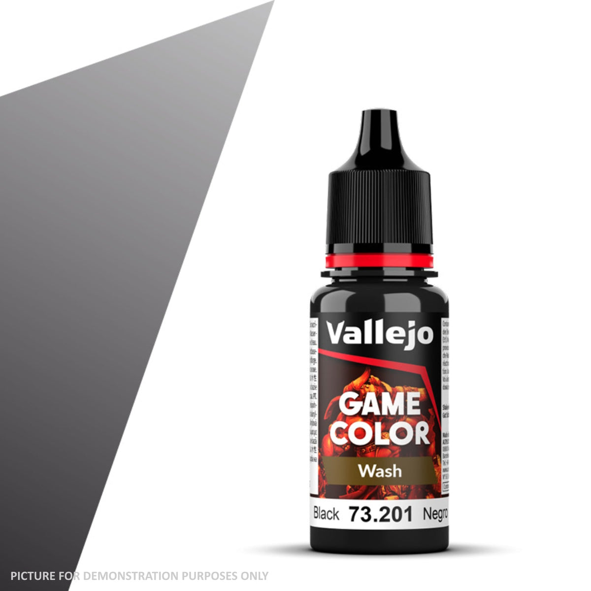 Vallejo Game Colour Wash - 73.201 Black 18ml