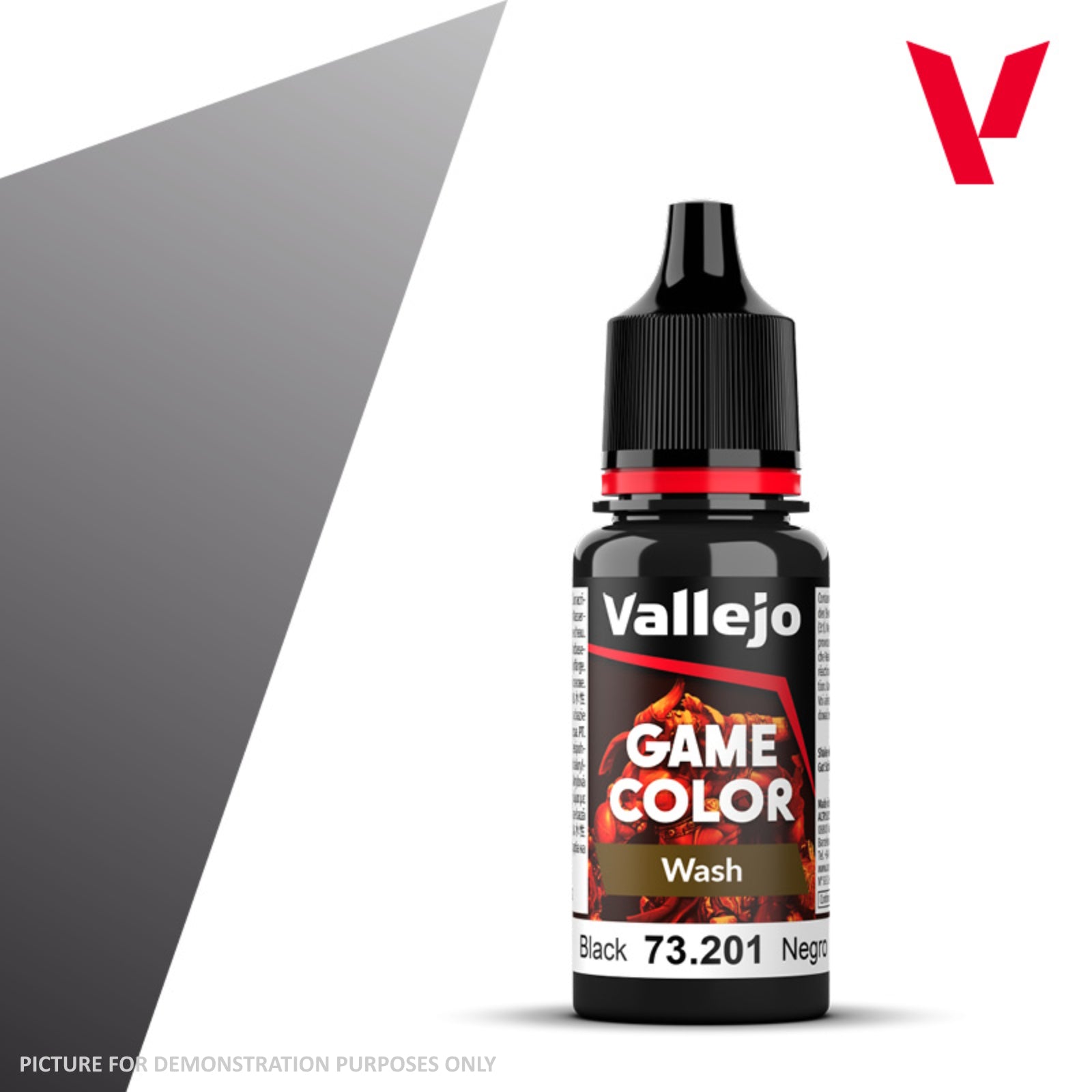 Vallejo Game Colour Wash - 73.201 Black 18ml
