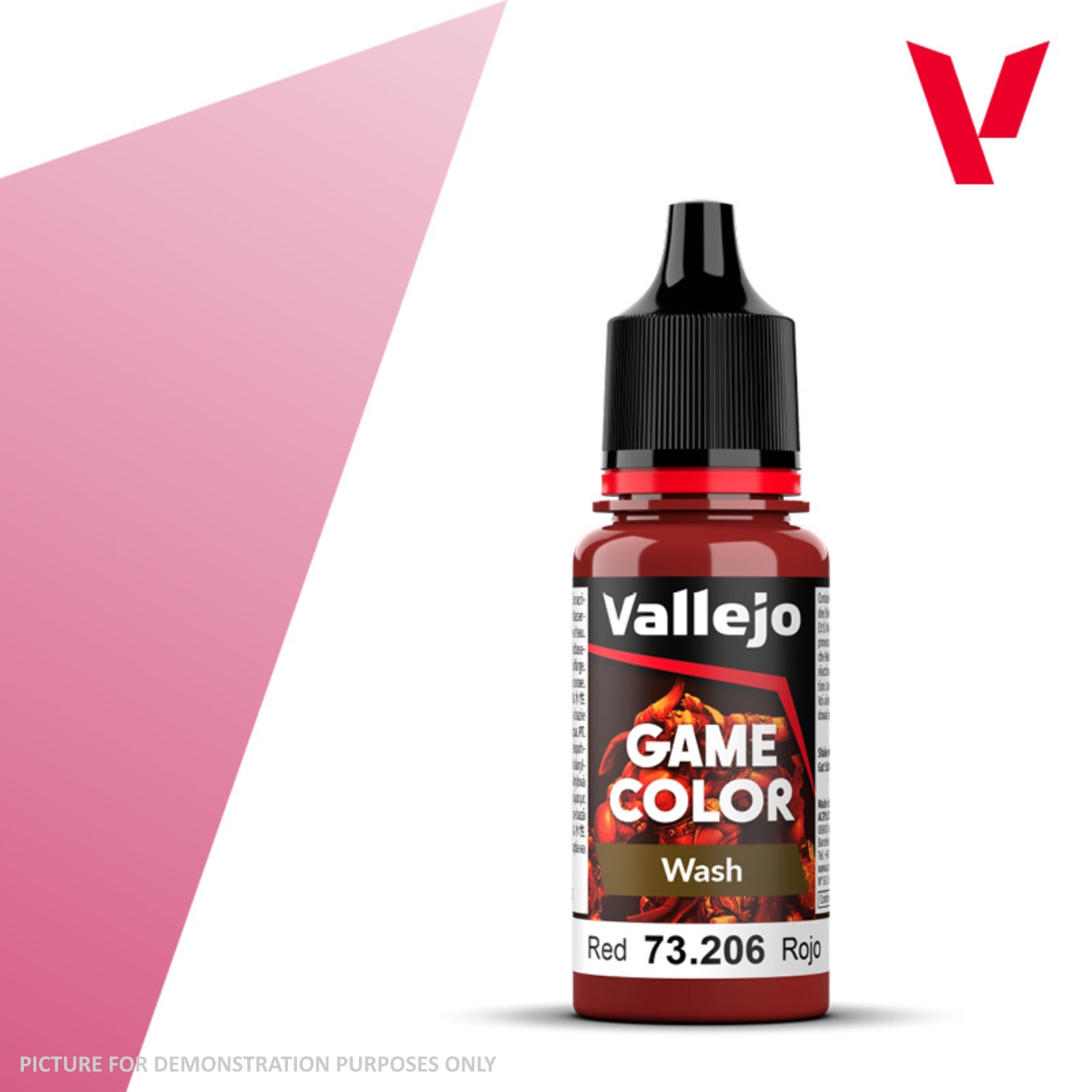 Vallejo Game Colour Wash - 73.206 Red 18ml