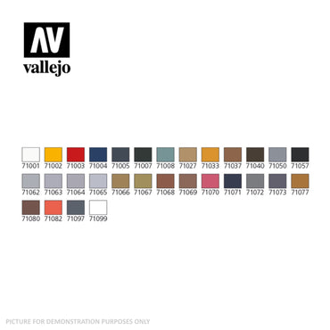 Vallejo Model Air - 29 Basic colours set + Airbrush Plastic Case
