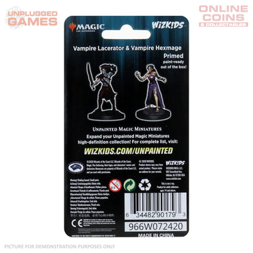 Magic the Gathering Unpainted Miniatures - Vampire Lacerator & Vampire Hexmage