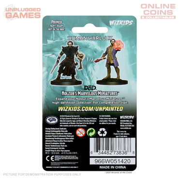 Dungeons & Dragons Nolzurs Unpainted Miniatures - Male Human Warlock