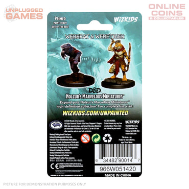 Dungeons & Dragons Nolzurs Marvelous Unpainted Miniatures - Wererat & Weretiger