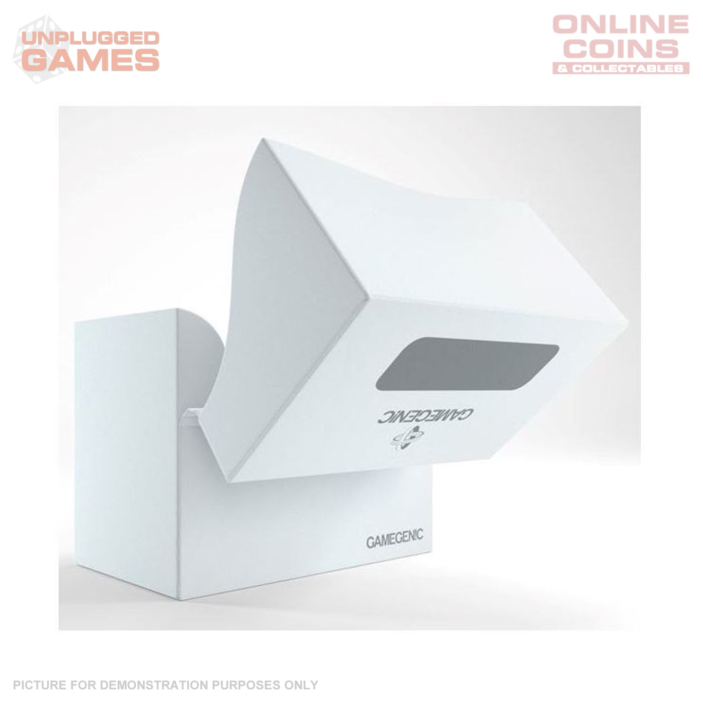 Gamegenic Side Holder Holds 80 Sleeves Deck Box White