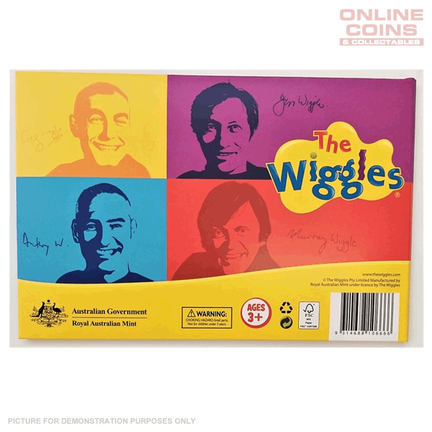 2021 Royal Australian Mint 6 Coin Collection Folder - 30 Years Of The Wiggles