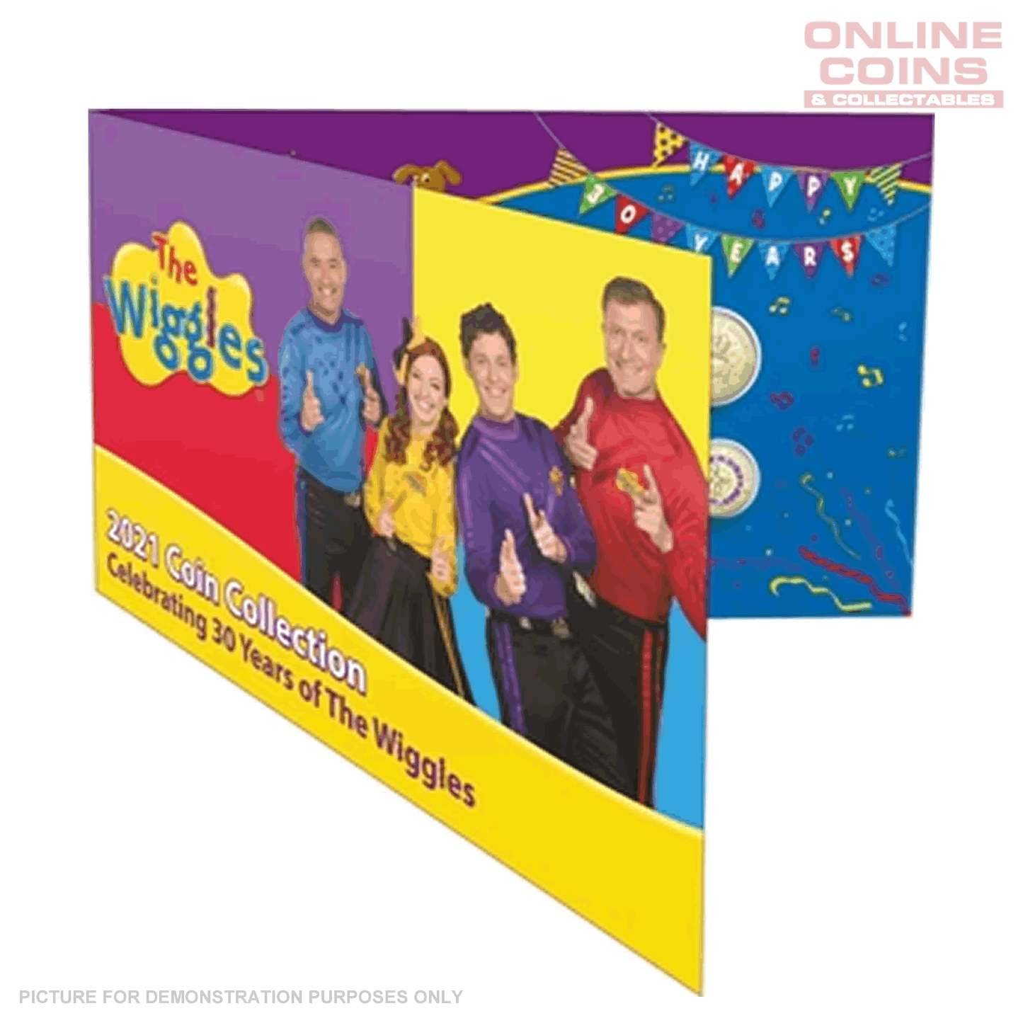 2021 Royal Australian Mint 6 Coin Collection Folder - 30 Years Of The Wiggles