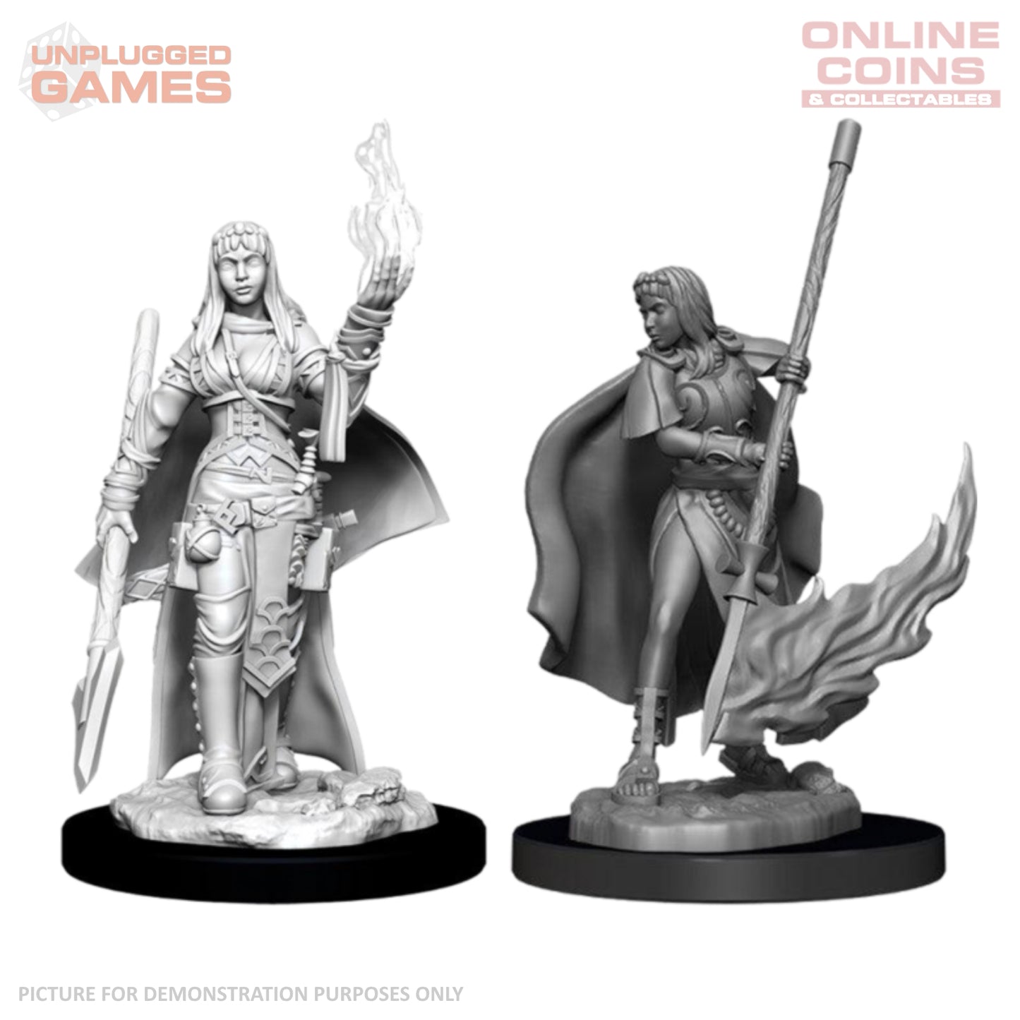 Pathfinder Deep Cuts Unpainted Miniatures - Female Human Oracle