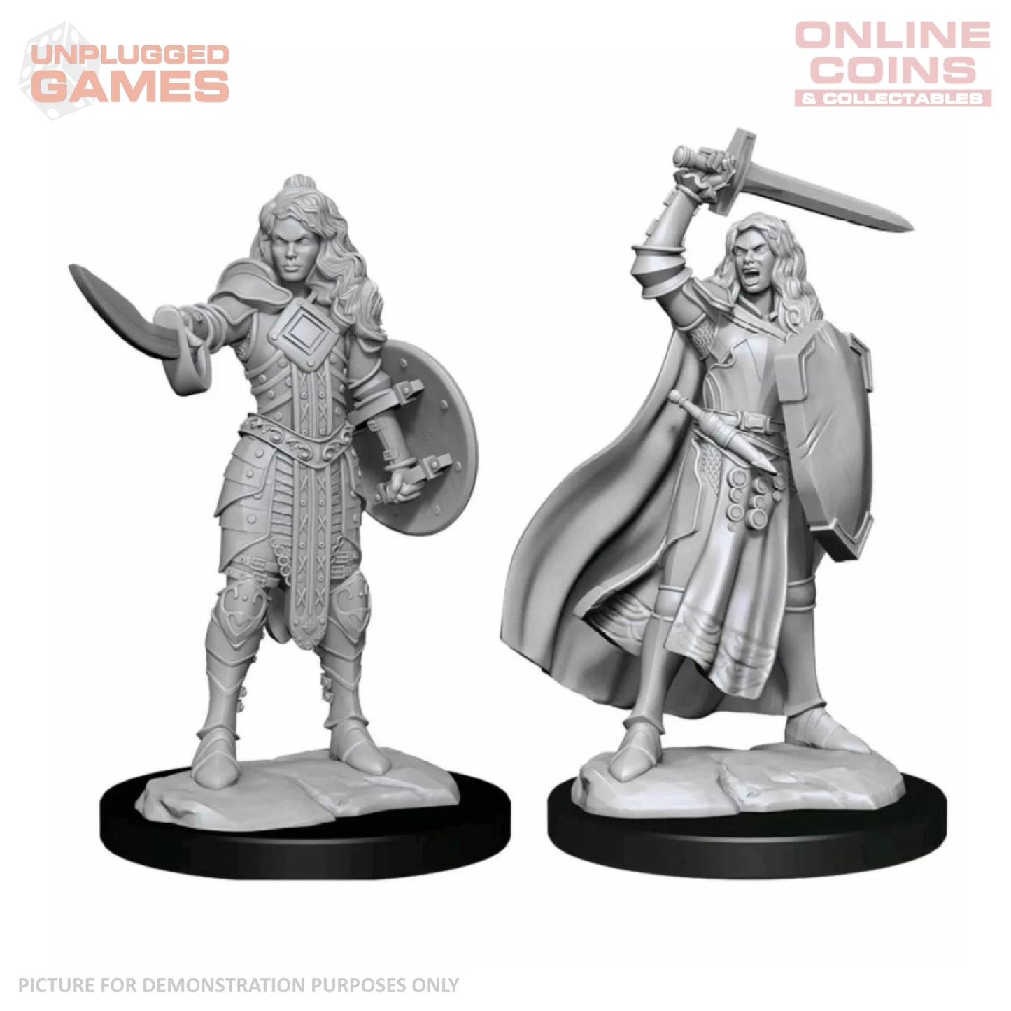 Pathfinder Deep Cuts Unpainted Miniatures - Female Human Champion