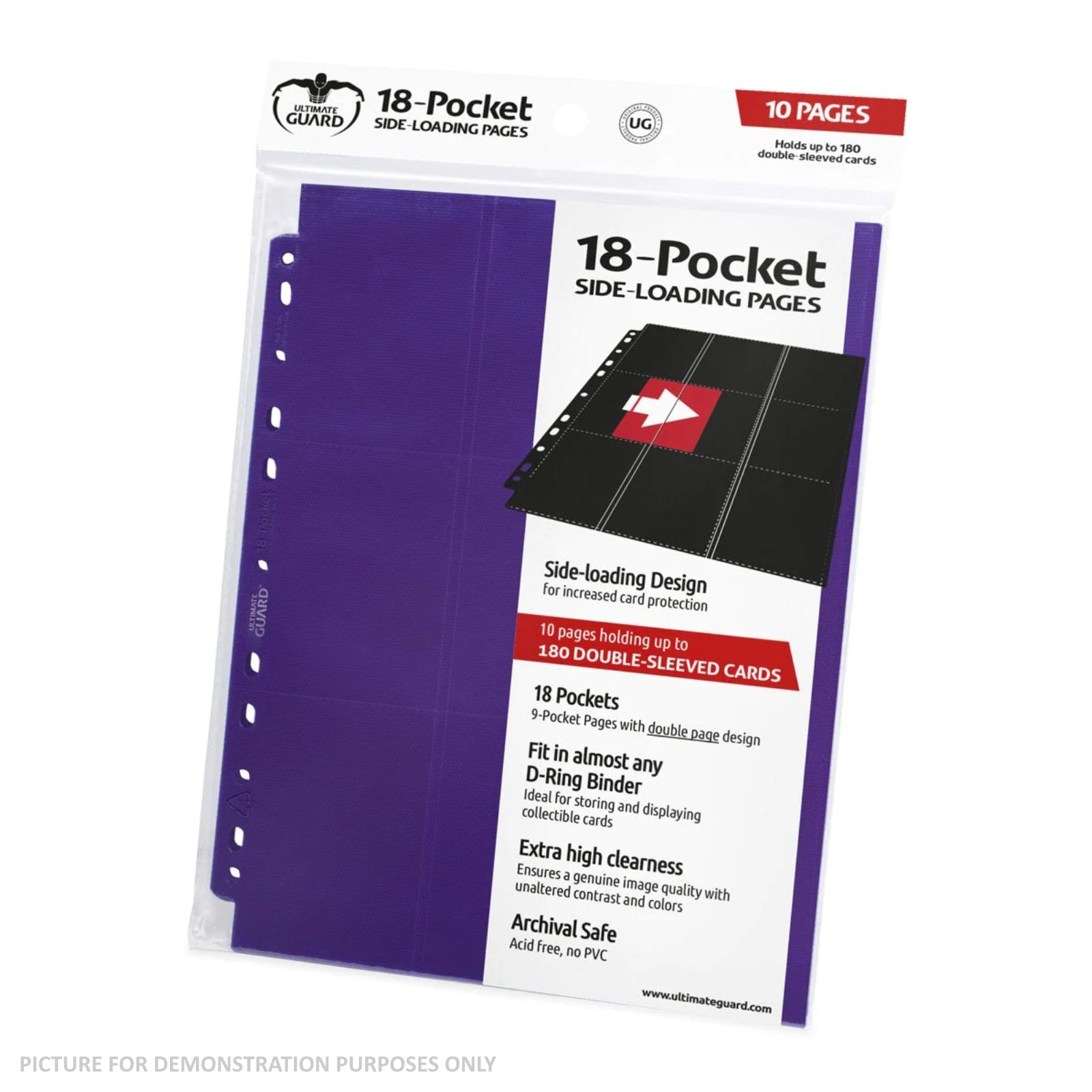 Ultimate Guard Side Load Trading Card Pages PACK OF 10 - PURPLE Online Coins and Collectables Ultimate Guard Side Load Trading Card Pages PACK OF 10 - PURPLE Online Coins and Collectables
